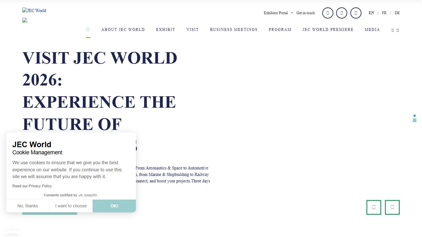 JEC World 2026 - The Leading International Composites Show